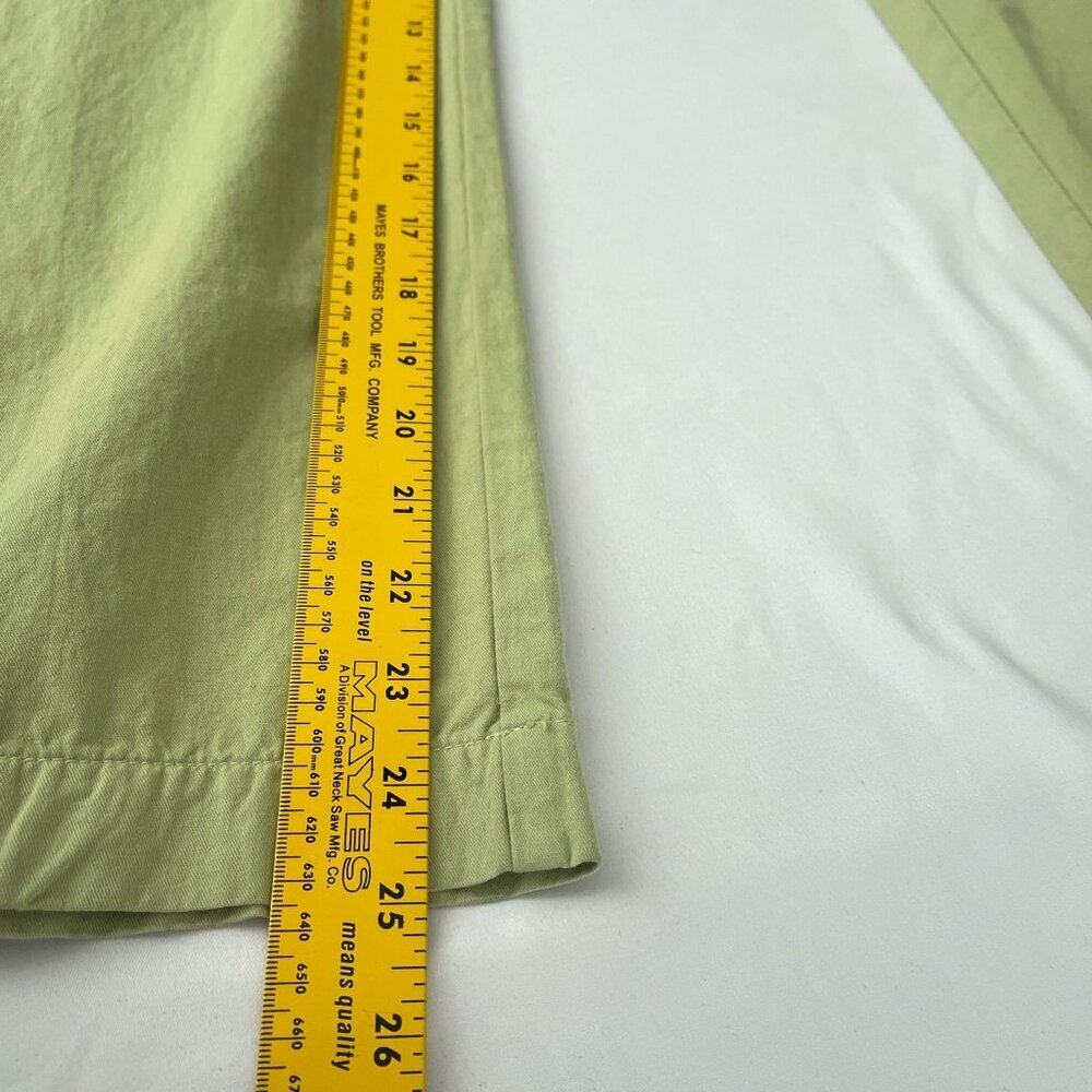 The Great Vintage Straight Relaxed Fit Pants Flat Front Pockets Green Women 28 - Picture 13 of 16
